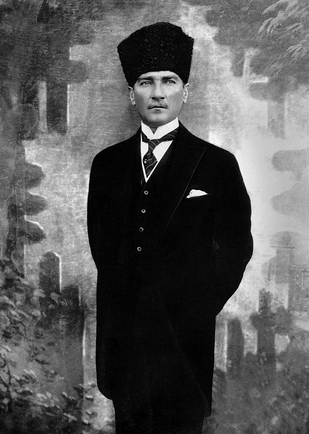 Mustafa Kemal, grondlegger en eerste president van de republiek Turkije