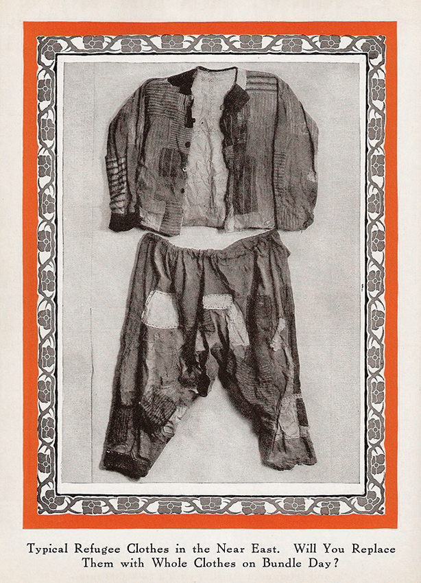1922: Bundle Day – een oproep om kleren in te zamelen voor vluchtelingen